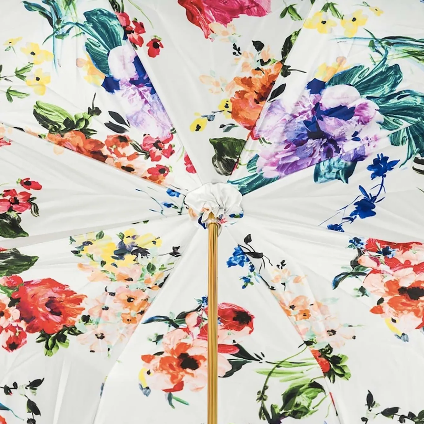Ombrello navy con fiori