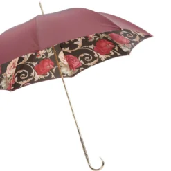 Ombrello Vintage Bordeaux in Ottone - Tessuto Doppio