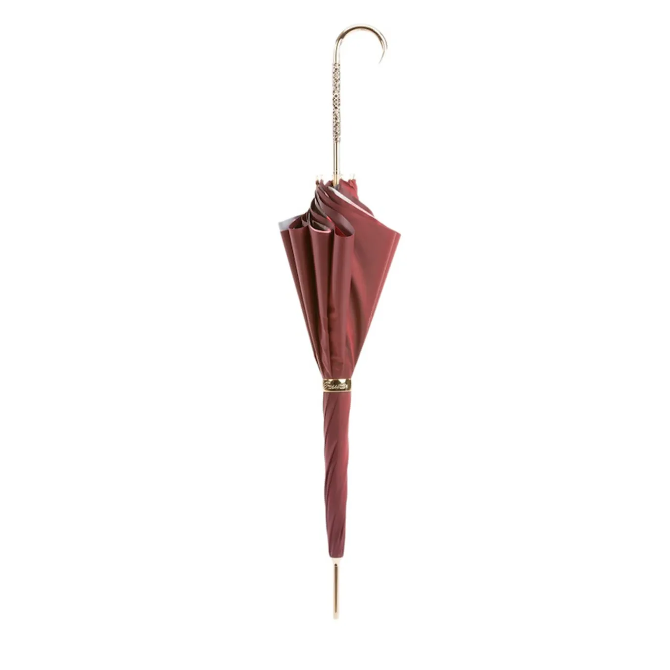 Ombrello Vintage Bordeaux in Ottone - Tessuto Doppio