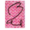 Opera d’arte astratta con motivo chevron rosa
