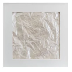 Opera d'arte Second Skin in carta bianco perla