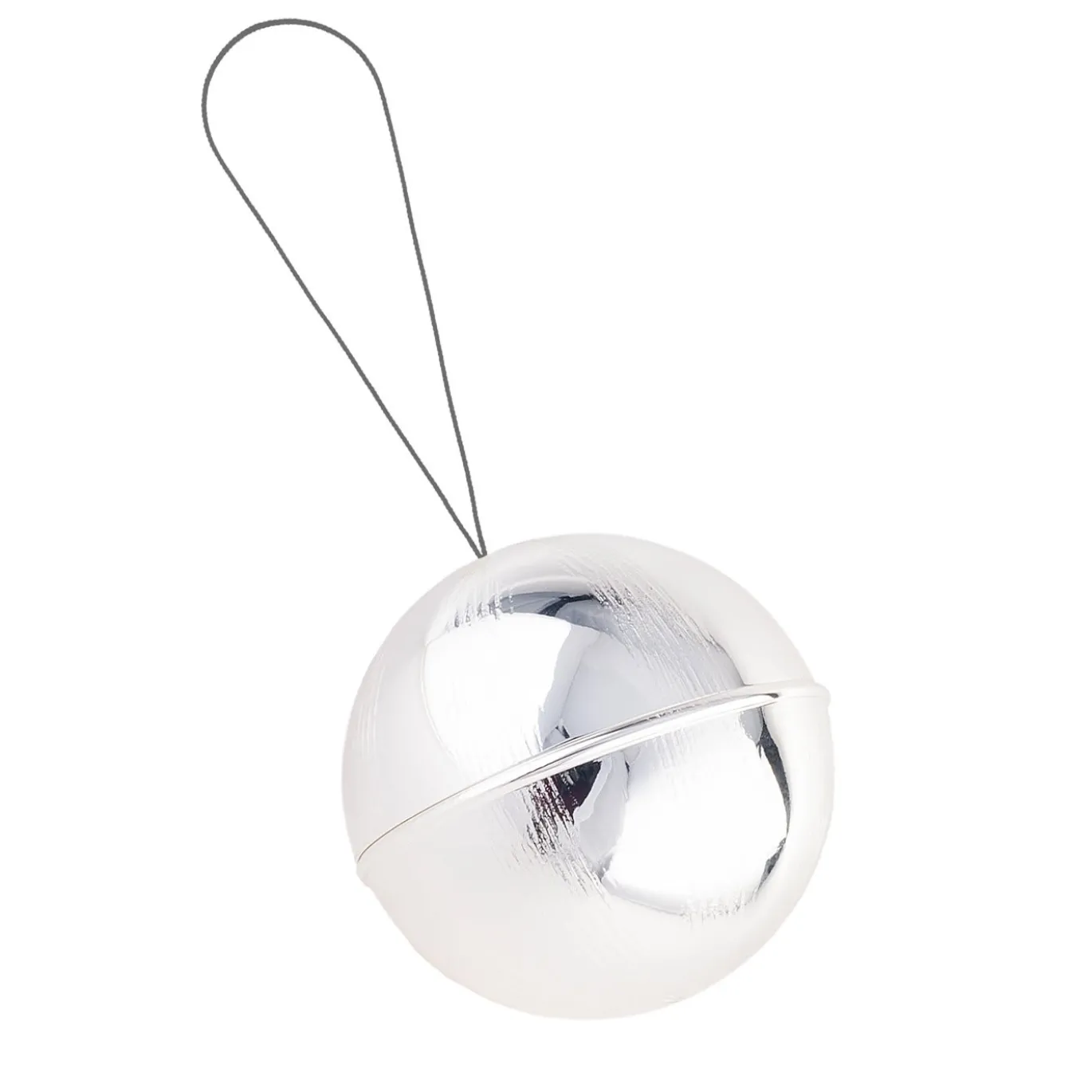 Ornamento a forma di palla di Natale del circo d'argento - Set di 2