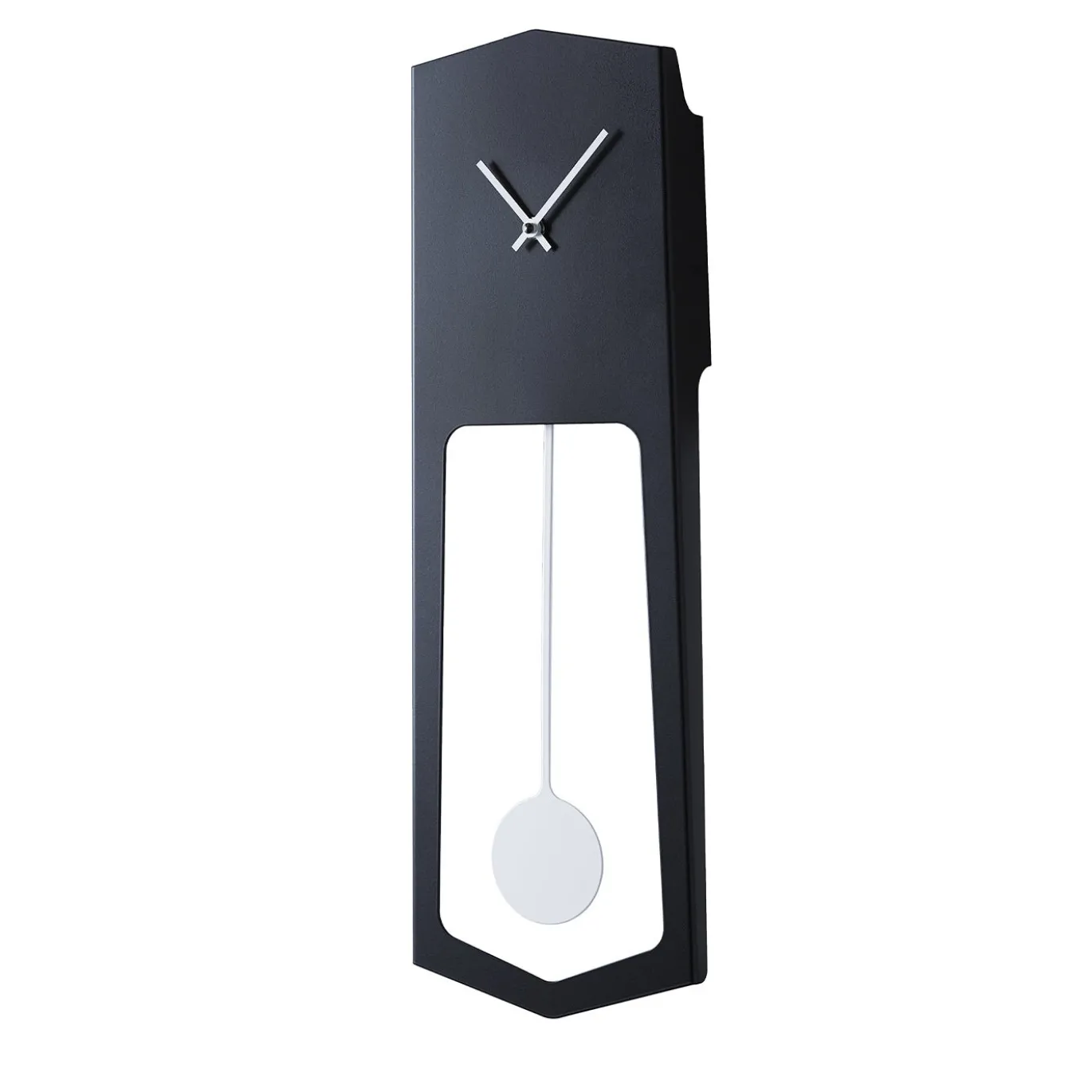 Orologio a pendolo da parete AIKA in acciaio nero