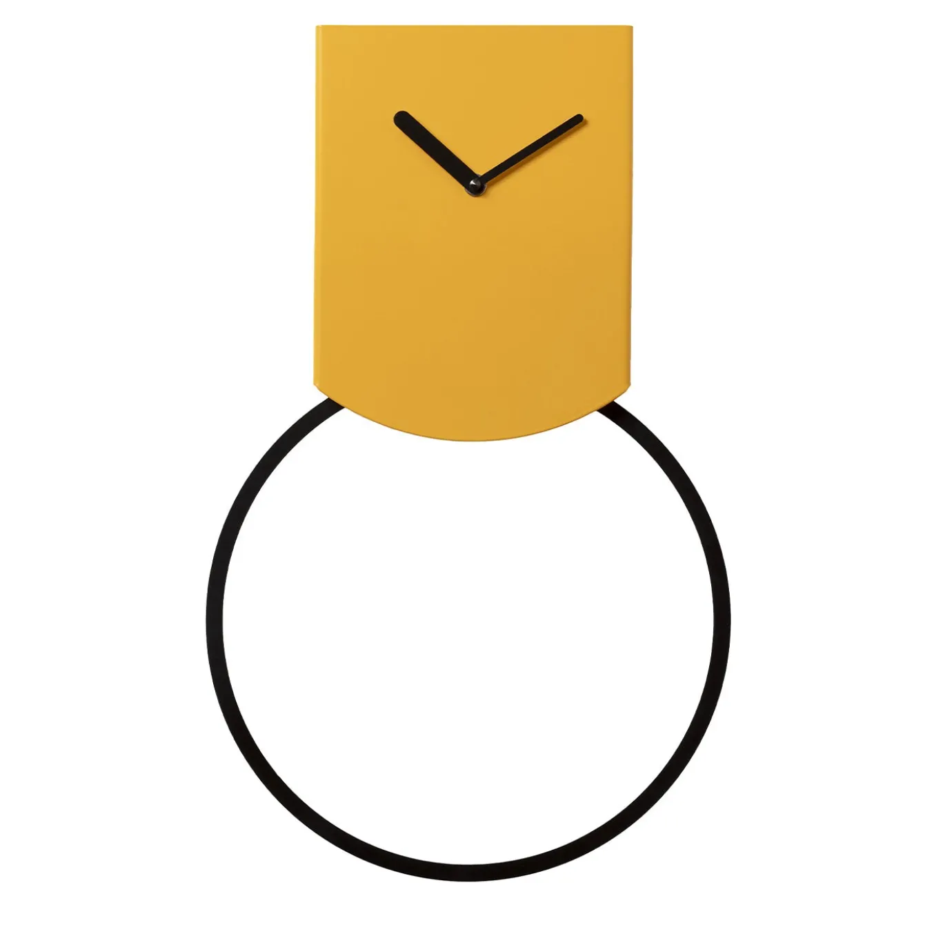 Orologio a pendolo da parete Tovi in acciaio giallo