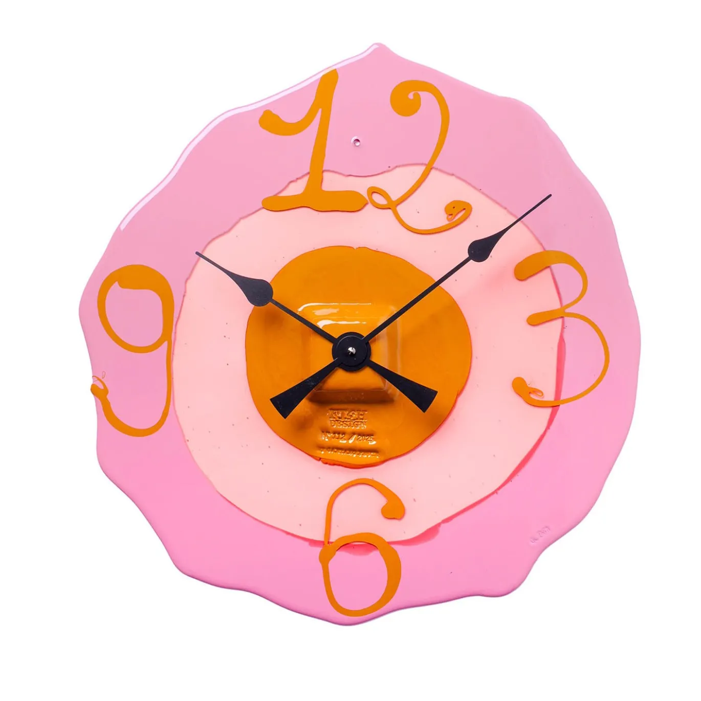 Orologio da Parete Watch Me in Resina Multicolore di Gaetano Pesce