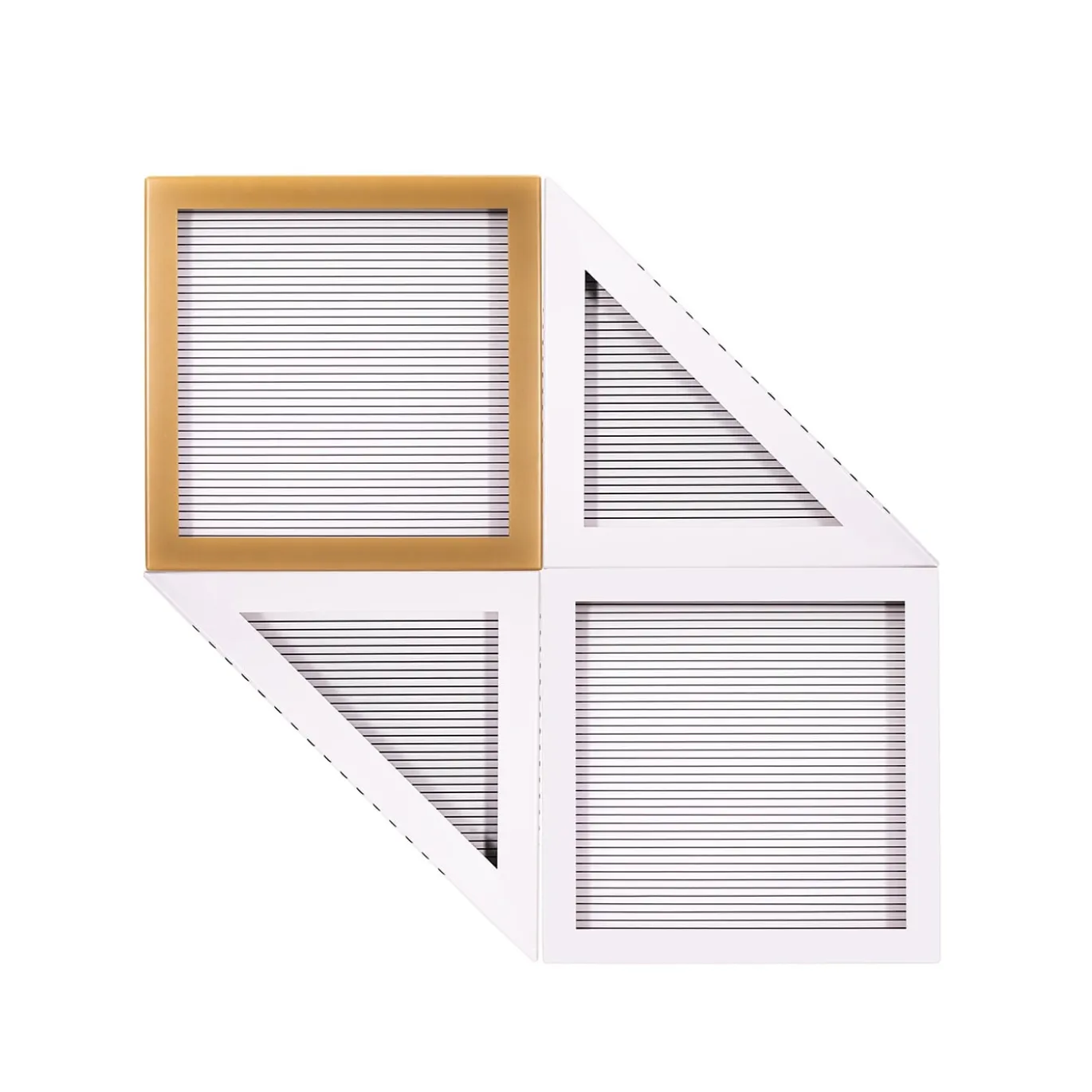 ORU Collection Decorazione murale essenziale a triangolo in bianco e nero