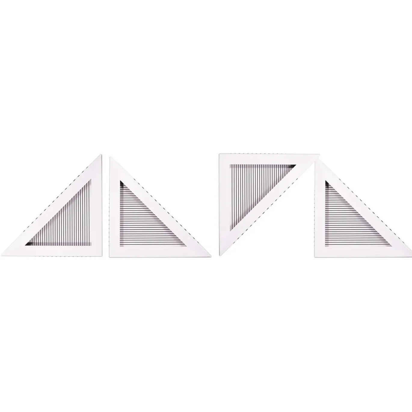 ORU Collection Decorazione murale essenziale a triangolo in bianco e nero