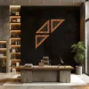 ORU Collection Decorazione murale a triangolo in travertino anticato di lusso
