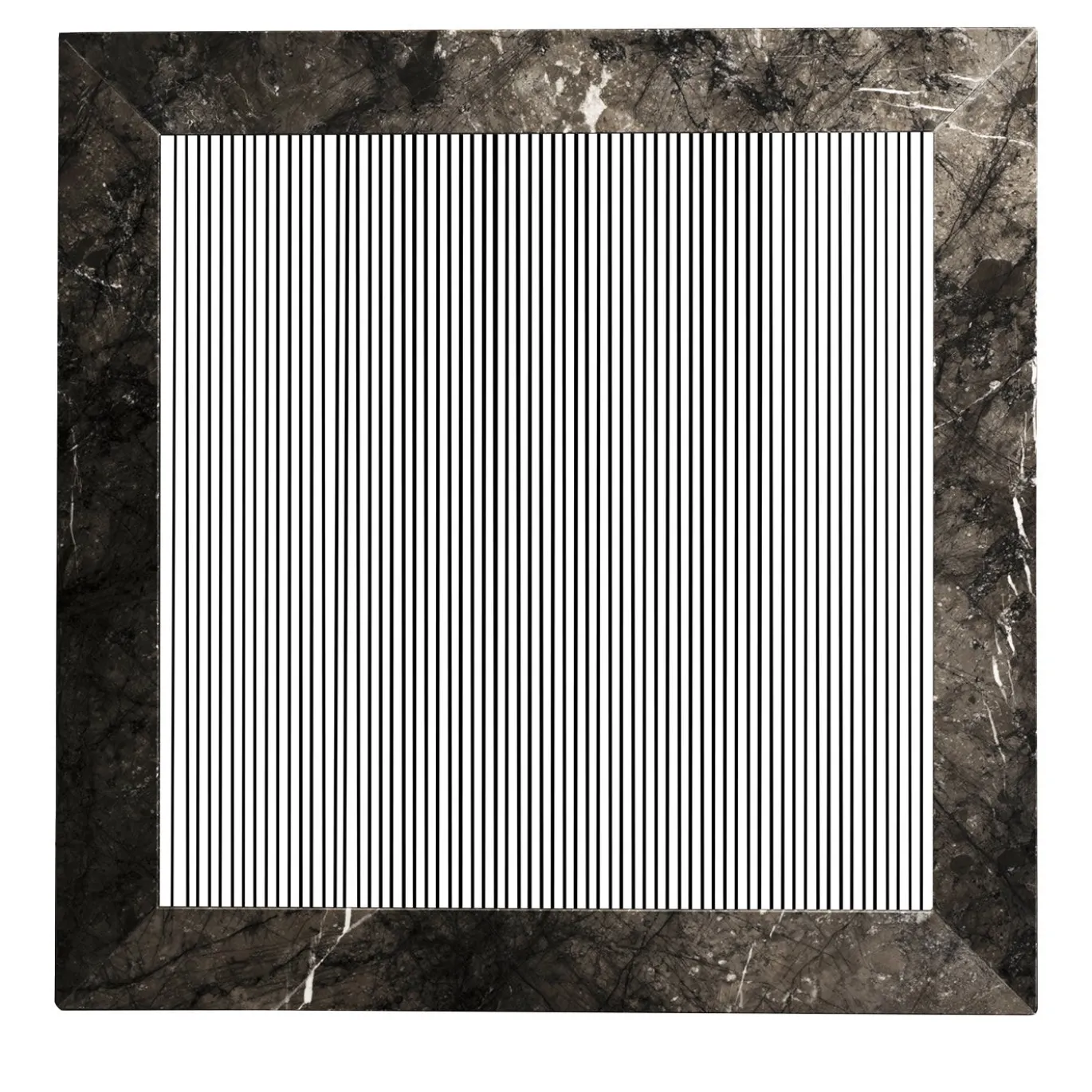 ORU Collection Luxury Grigio Carnico Marmo Quadrato Decorazione da parete
