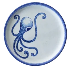 Osteria Set di 6 piatti da portata blu da 28 cm