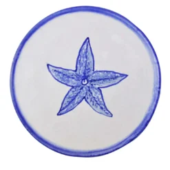 Osteria Set di 6 piatti da portata blu da 28 cm