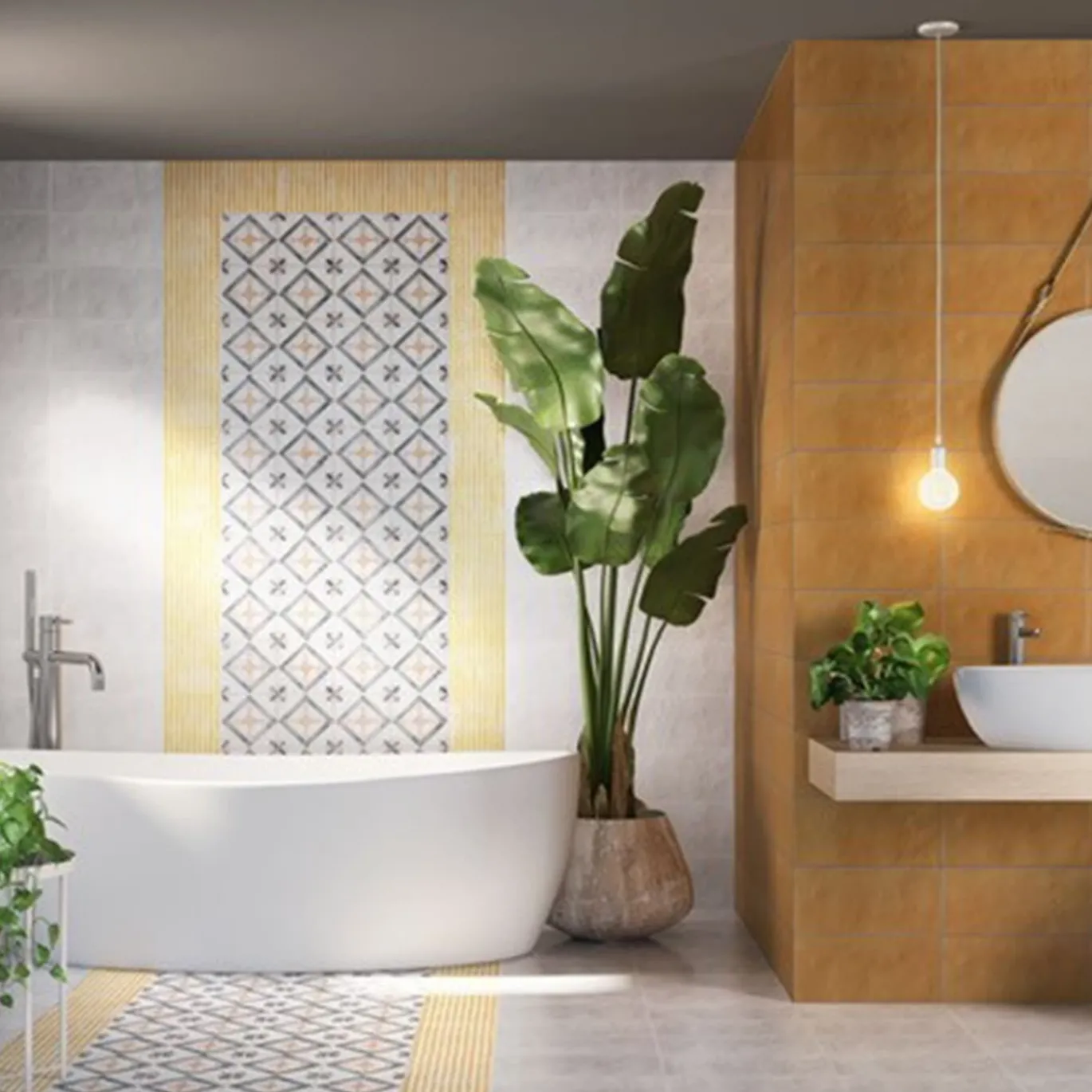 Ot Isuledda Azure Set di 24 piastrelle quadrate