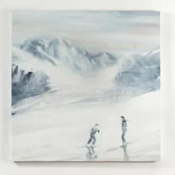 Ouka Ski Lesson Pittura acrilica su tela