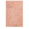 Pannello Bellini in Bambù Rosa con Motivo Chinoiserie