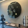 Pannello decorativo da parete in vetro nero lucido Phantasia
