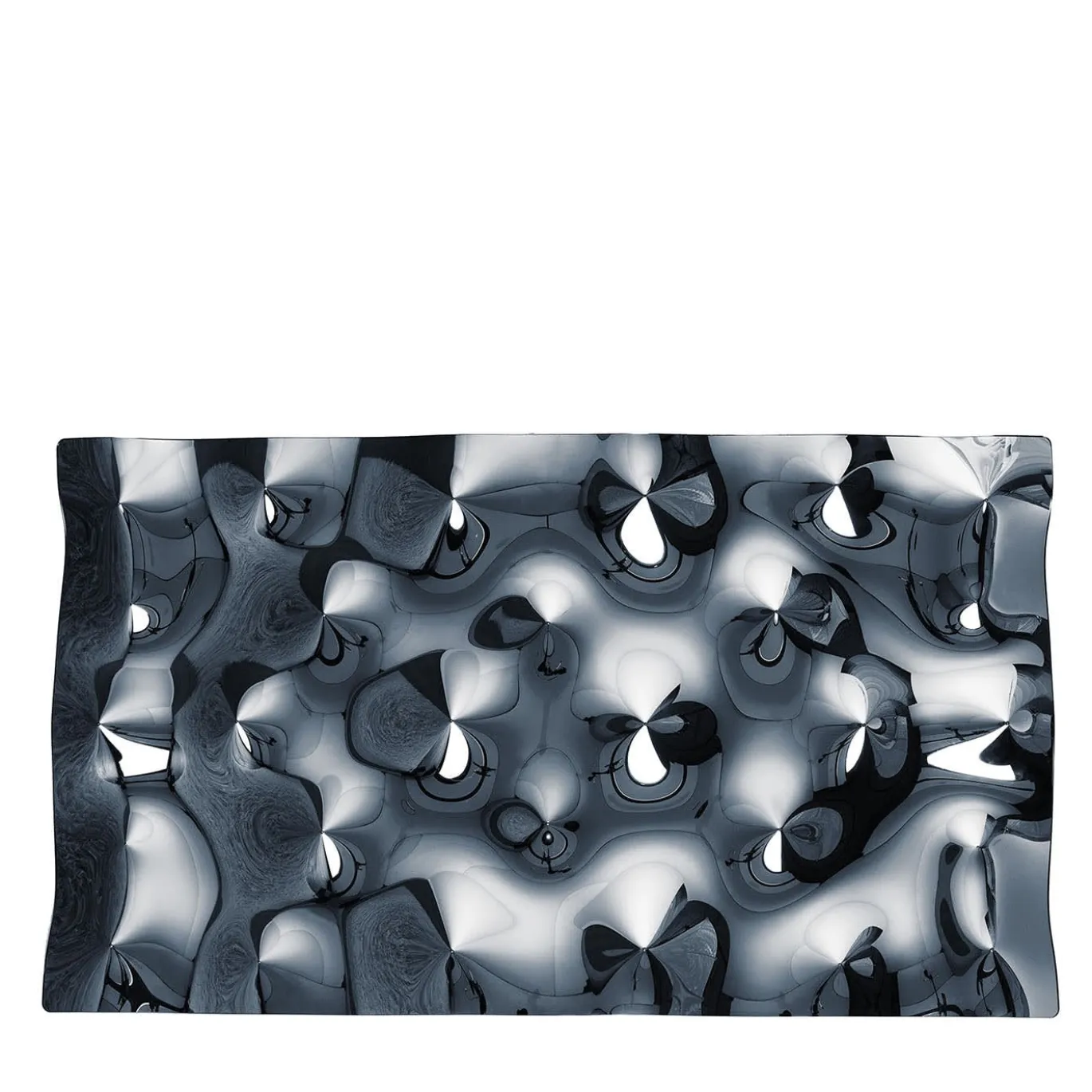 Pannello Decorativo da Parete Rialto in Vetro Nero