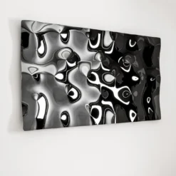 Pannello Decorativo da Parete Rialto in Vetro Nero