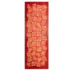 Pannello Decorativo Dynasty Flutter in Pelle Rossa
