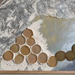 Pannello decorativo e appendiabiti a parete Tempesta di Mascia Meccani