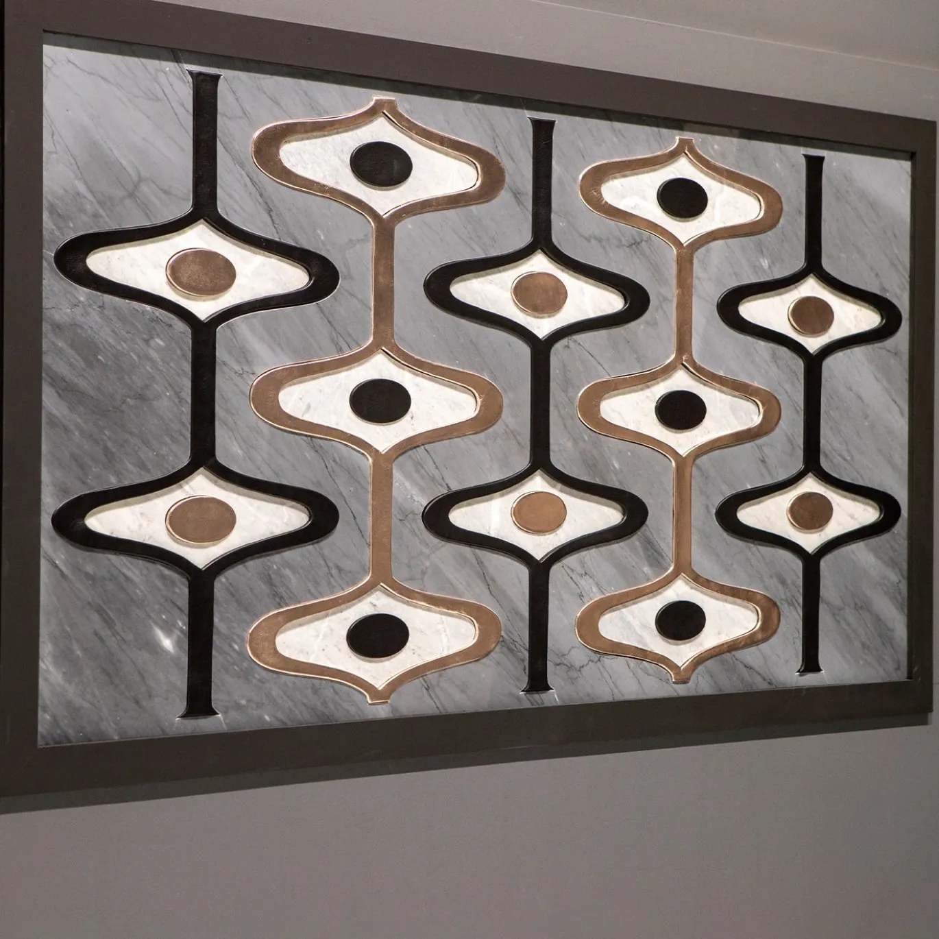 Pannello Decorativo Fancy Mirage in Pelle e Marmo