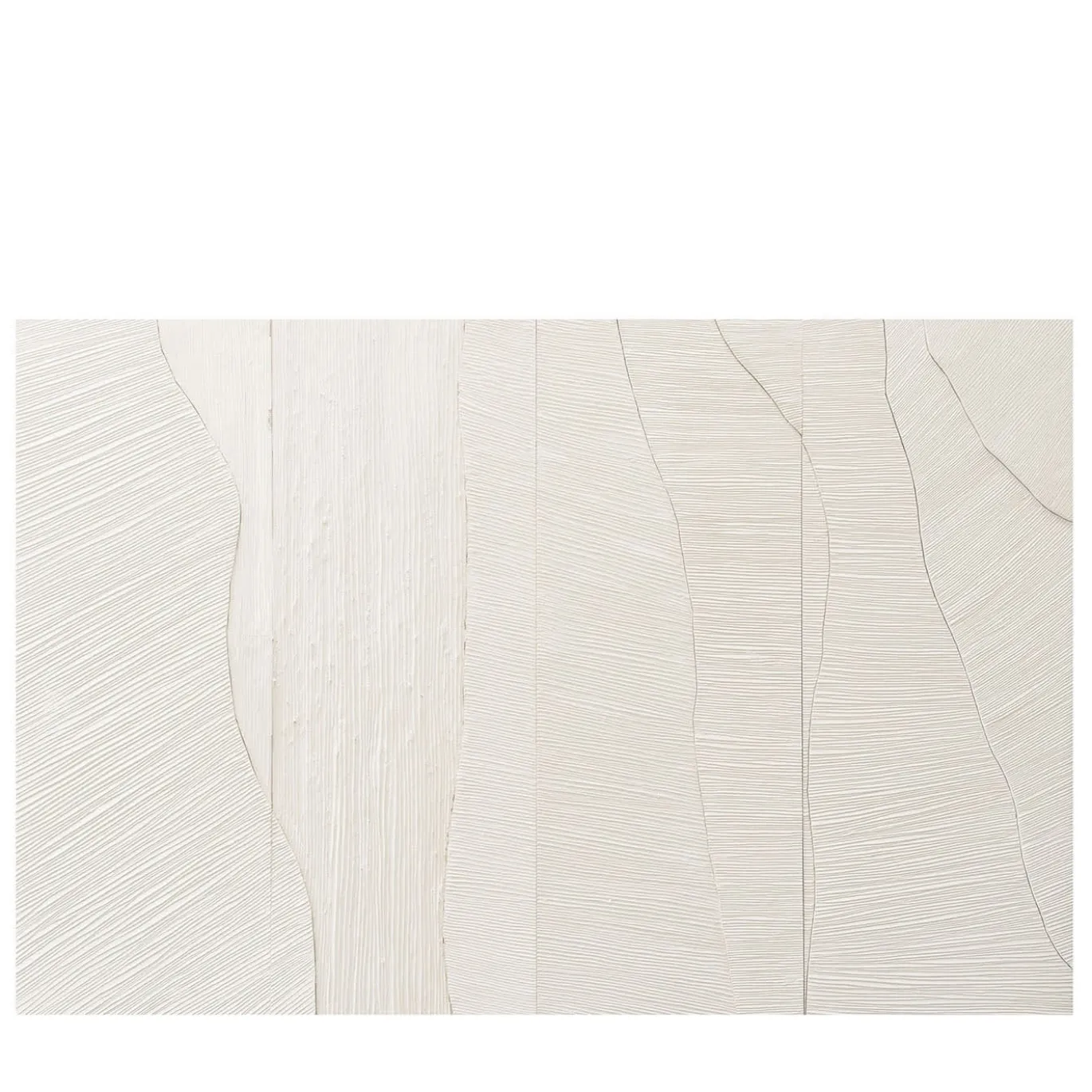 Pannello decorativo in gesso bianco Waves