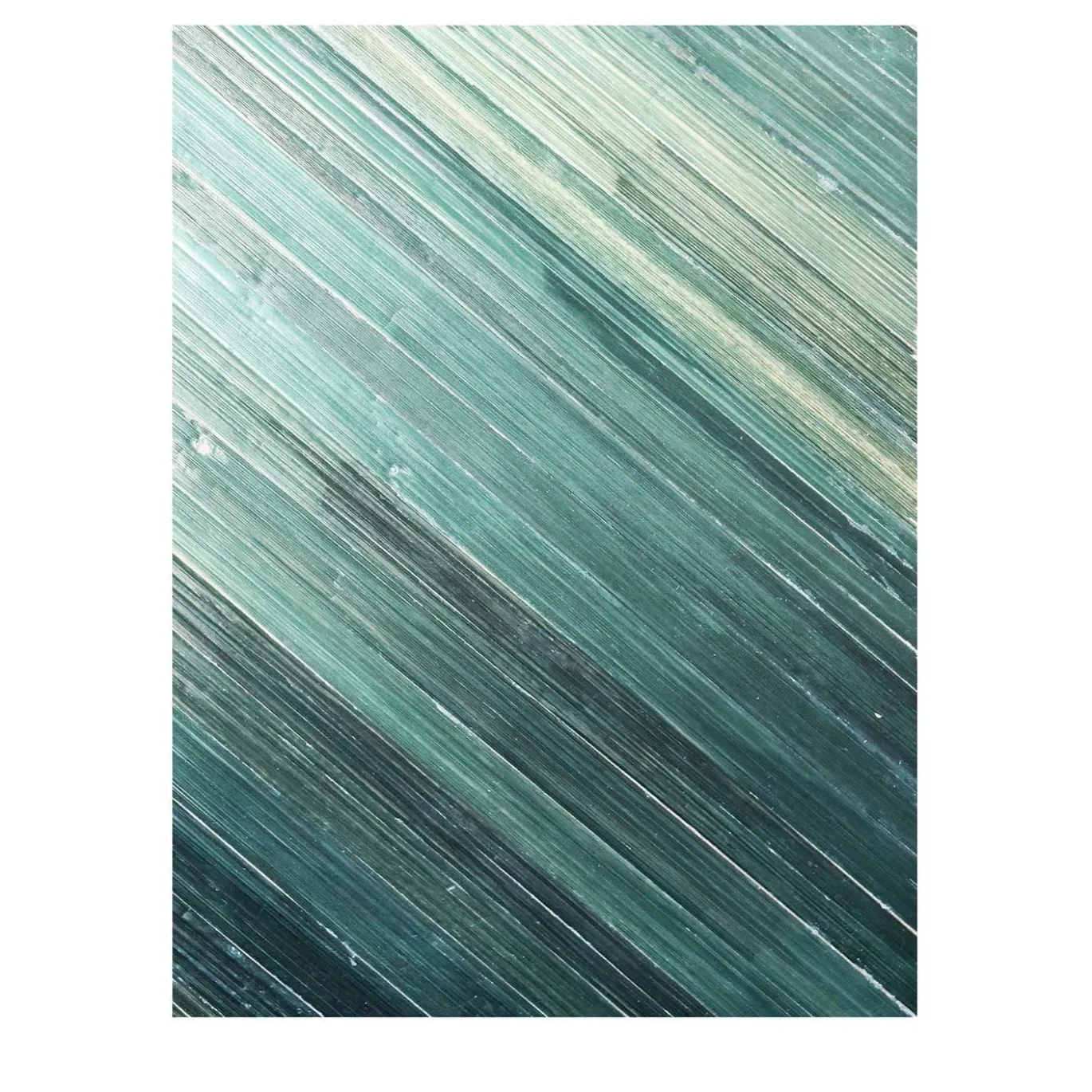 Pannello decorativo in legno e paglia verde Paille Olik