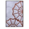 Pannello decorativo in marmo Carrara bianco e rame Monreale