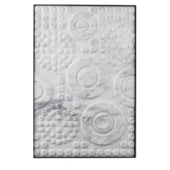 Pannello decorativo in marmo Carrara bianco Round