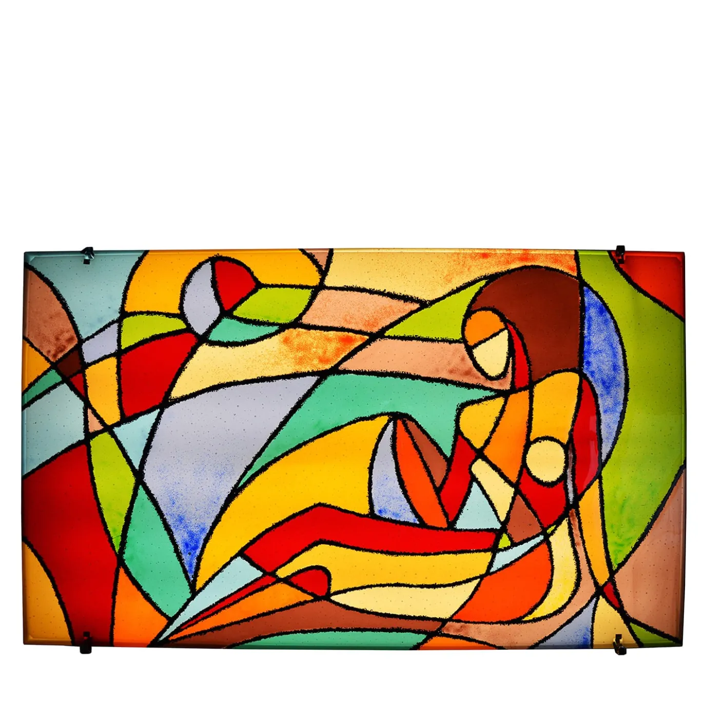 Pannello decorativo in vetro di Murano policromo Serenity Wall Art