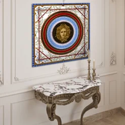 Pannello decorativo Medusa Neoclassico in oro