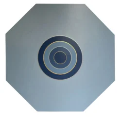 Pannello Decorativo Ottagonale Gratitude Azzurro Chiaro