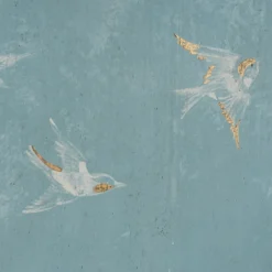 Pannello Parma Bamboo Azzurro e Bianco con motivo Chinoiserie