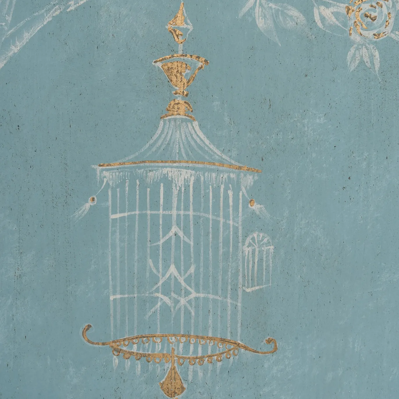 Pannello Parma Bamboo Azzurro e Bianco con motivo Chinoiserie