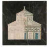 Pannello quadrato nero della Basilica di San Miniato