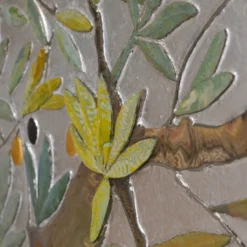 Pannello strutturato in foglia d'argento L'Ulivo