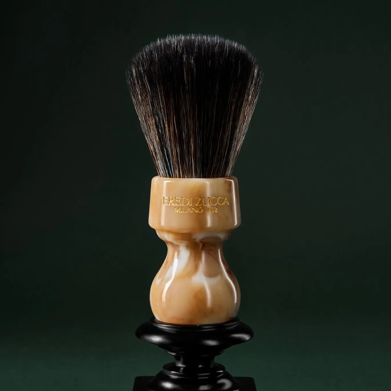 Pennello da barba sintetico in resina effetto marmo