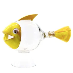 Pesce Palla Scultura gialla #1