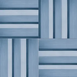 Piastrella Geometrie D’Ombra In Ceramica Blu Motivo A Linee
