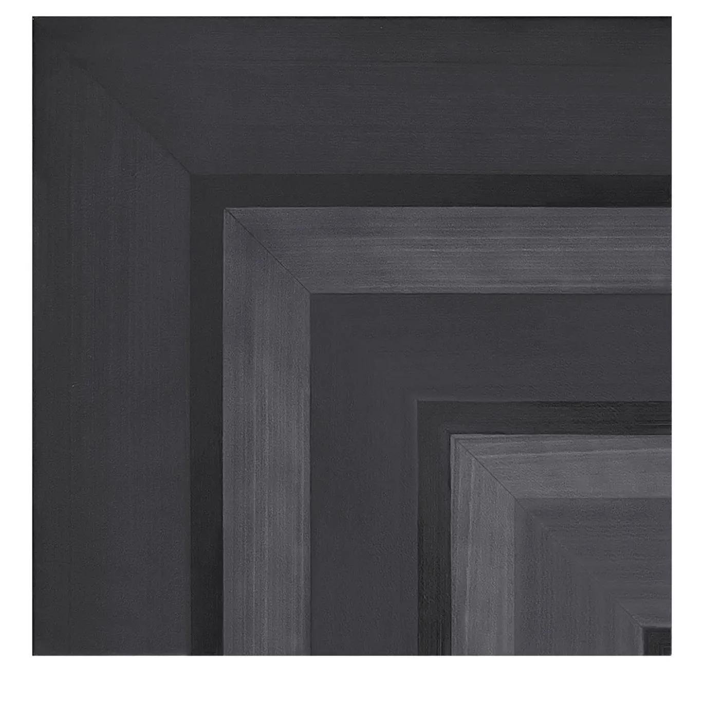 Piastrella Geometrie D’Ombra In Ceramica Nero Carbone Motivo Quadrato