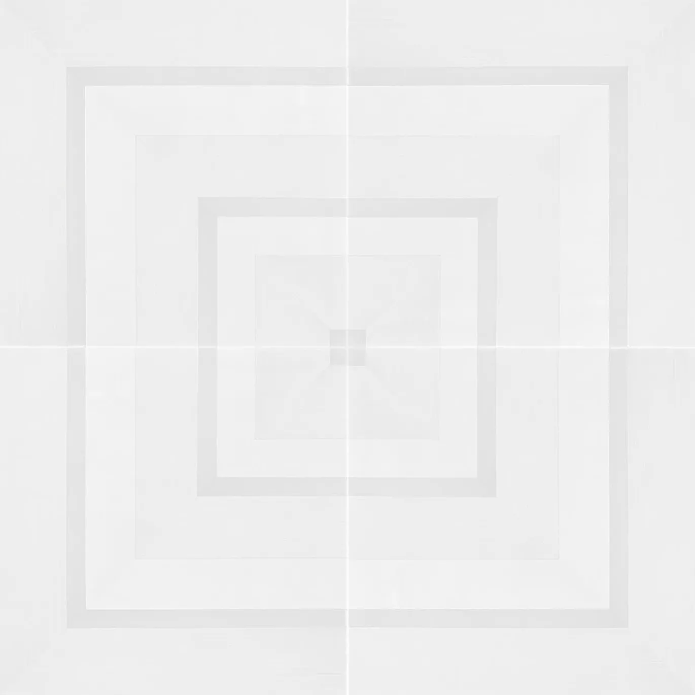 Piastrella Geometrie D’Ombra In Ceramica Bianca Motivo Quadrato