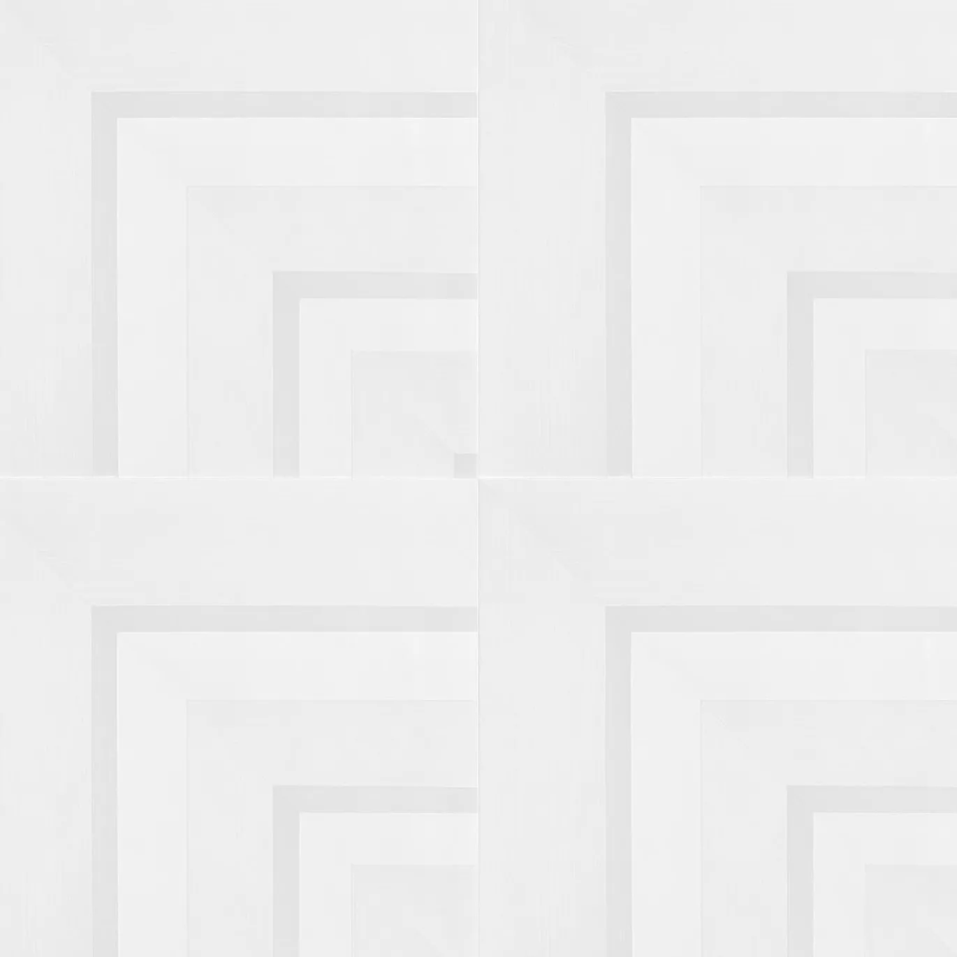 Piastrella Geometrie D’Ombra In Ceramica Bianca Motivo Quadrato