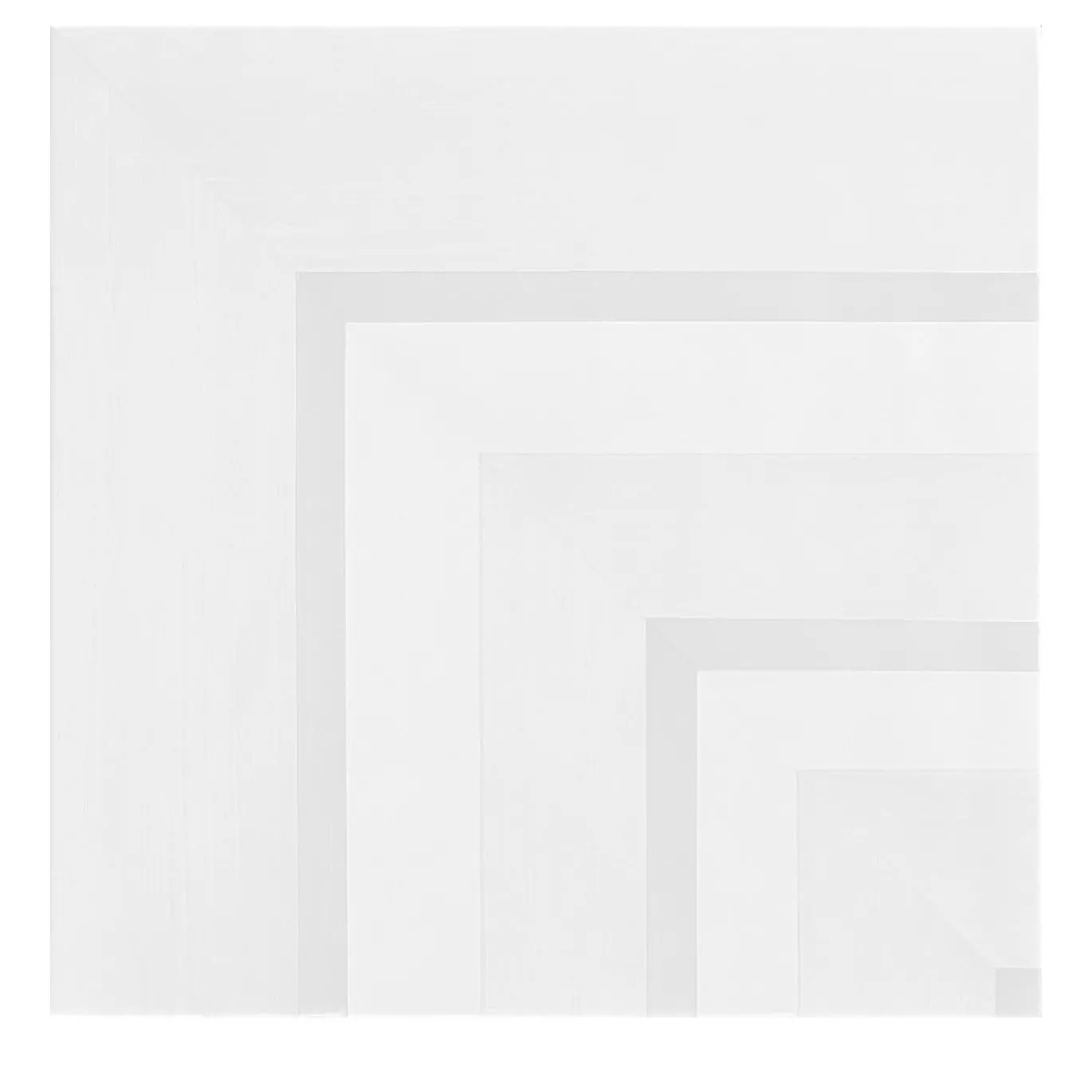 Piastrella Geometrie D’Ombra In Ceramica Bianca Motivo Quadrato