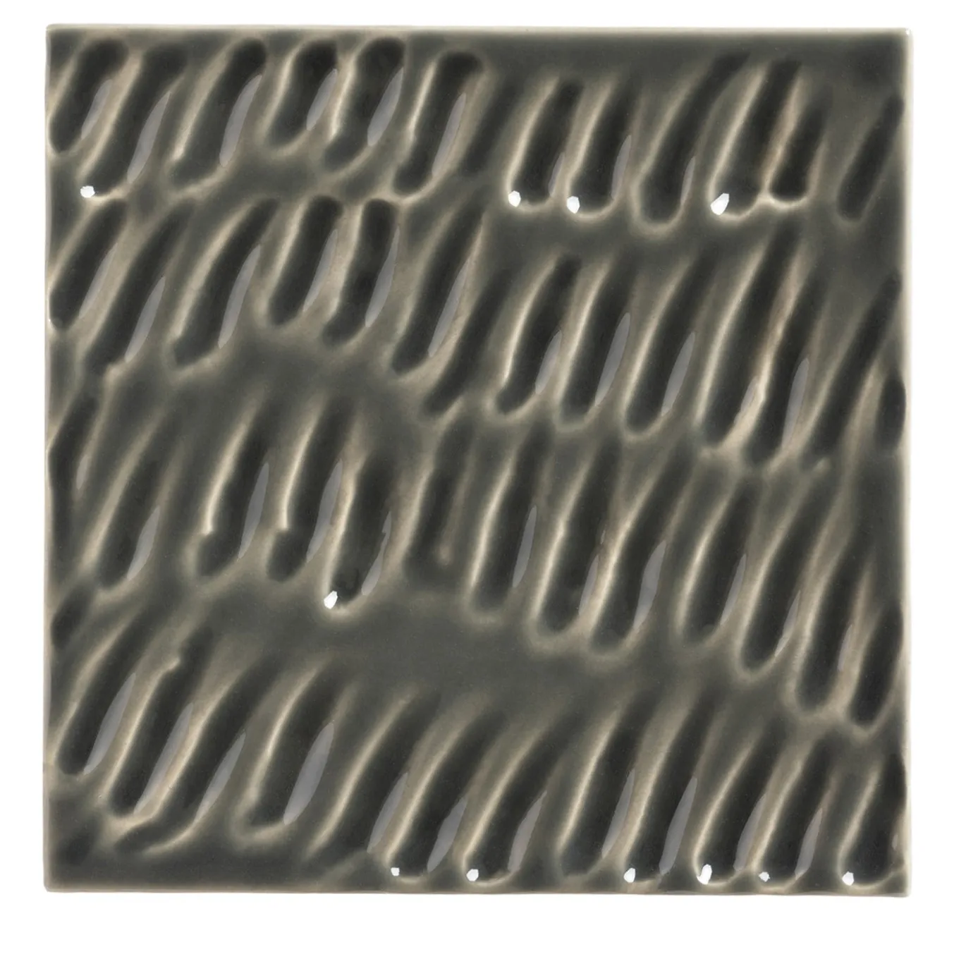 Piastrella Ippo in ceramica grigia fumé