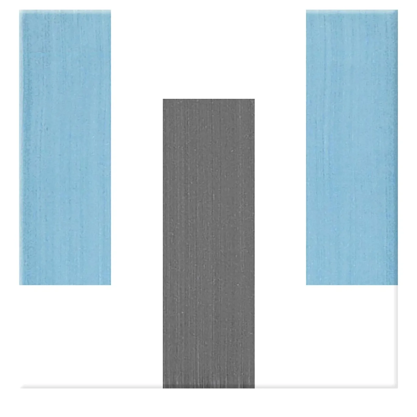 Piastrella La Scalinata In Ceramica Azzurro E Grigio Scuro Motivo Geometrico