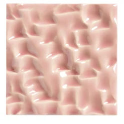 Piastrella Mino in ceramica rosa flamingo