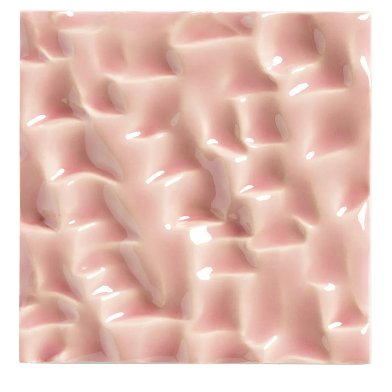 Piastrella Mino in ceramica rosa flamingo