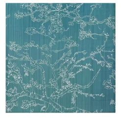 Piastrella verde minimalista "Fiori di Mandorlo" di Van Gogh
