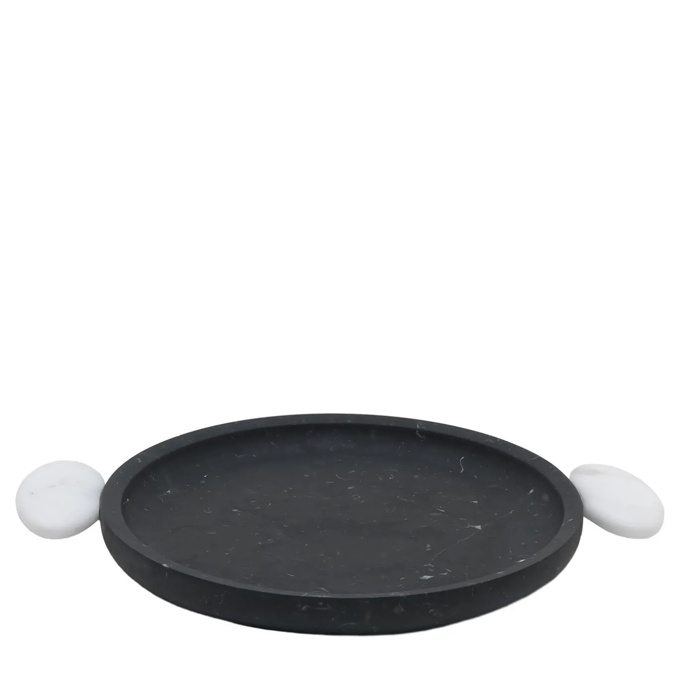 Piatto Danese Black Marquina/White Michelangelo di Matteo Cibic
