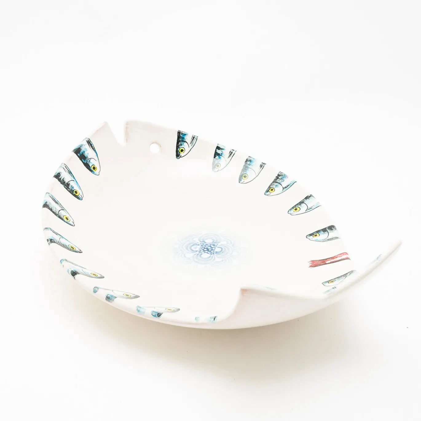 Piatto da Portata Controcorrente in Ceramica a Forma di Pesce #3