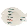 Piatto da portata Controcorrente in ceramica a forma di pesce